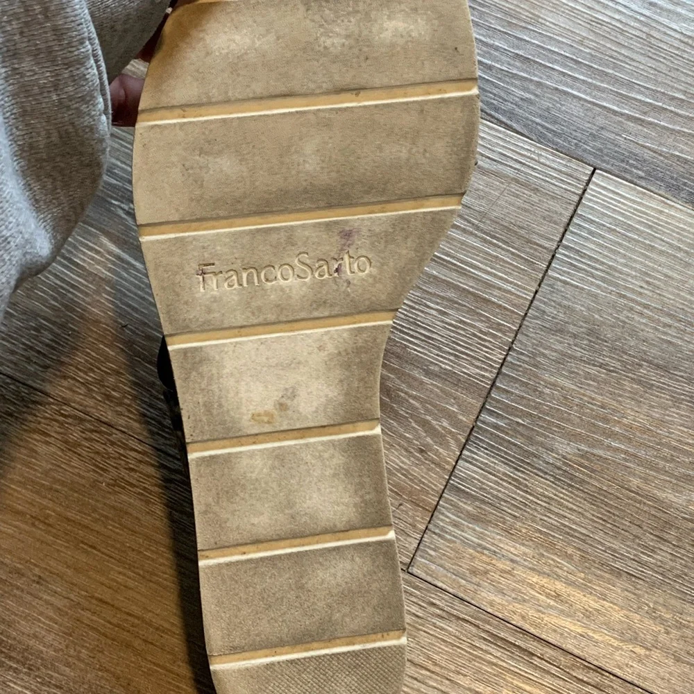 Franco Sarto Darious Snake Print Sandals 10